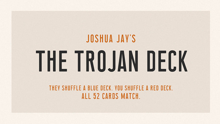 Trojan Deck Standard Index, Gimmicks and Online Instructions by Joshua Jay