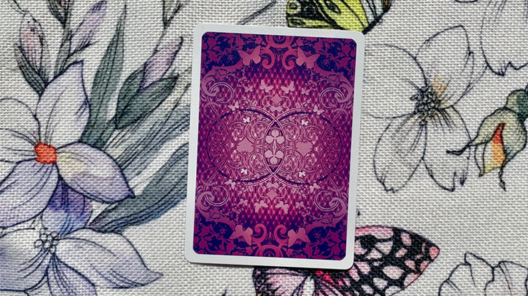 Gilded Bicycle Butterfly, Purple Playing Cards