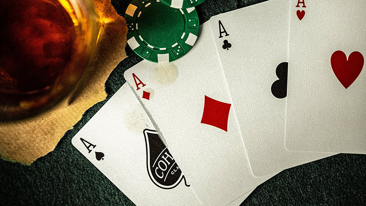 Green Cohorts, Luxury-pressed E7 Playing Cards