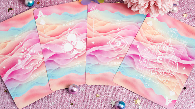Solokid Rainbow Dream, Red Pink Playing Cards by Solokid Card Magic Co.