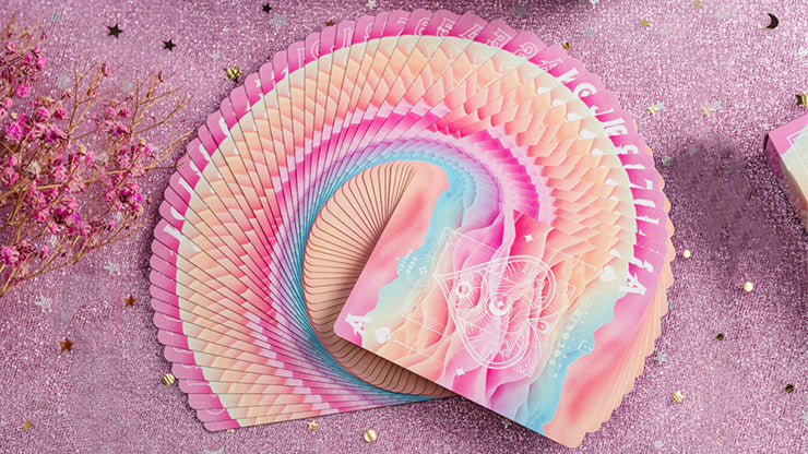 Solokid Rainbow Dream, Red Pink Playing Cards by Solokid Card Magic Co.