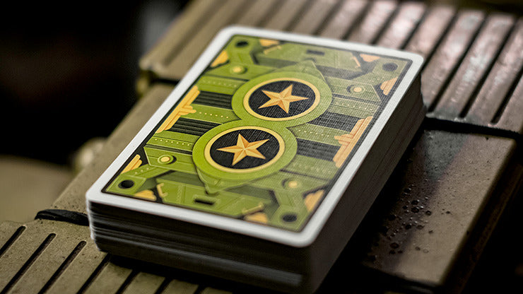 Military, Half-Brick Playing Cards by Riffle Shuffle
