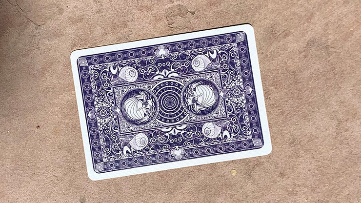 Bicycle Snail, Blue Playing Cards