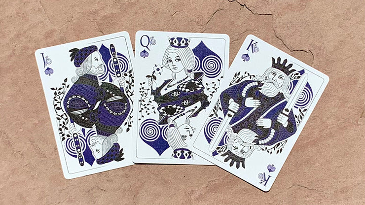 Bicycle Snail, Blue Playing Cards