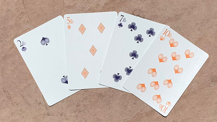 Bicycle Snail, Blue Playing Cards