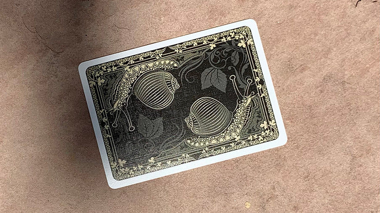 Bicycle Snail, Orange Playing Cards