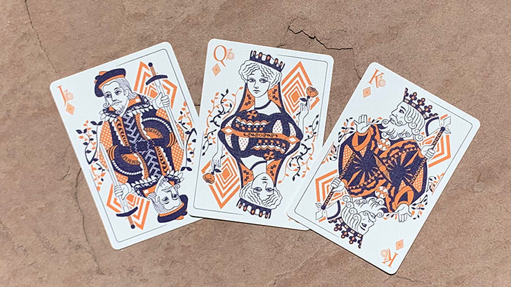 Bicycle Snail, Orange Playing Cards