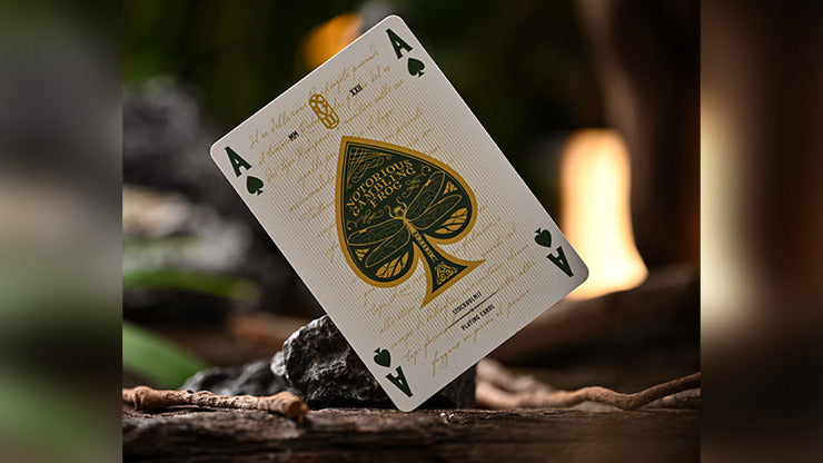 Notorious Gambling Frog, Orange Playing Cards by Stockholm17