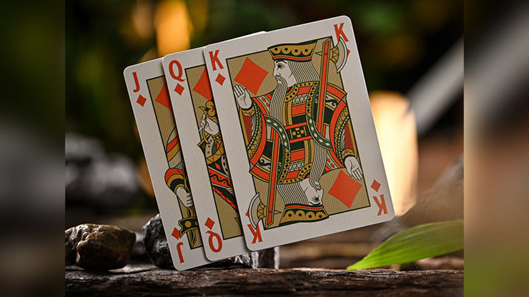 Notorious Gambling Frog, Orange Playing Cards by Stockholm17