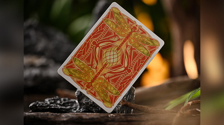 Notorious Gambling Frog, Orange Playing Cards by Stockholm17
