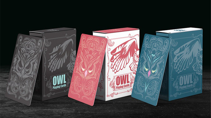 Owl, Black Playing Cards