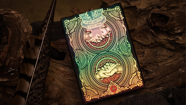 Deal with the Devil, Golden Contract UV Foiled Edition Playing Cards by Darkside Card Magic Co