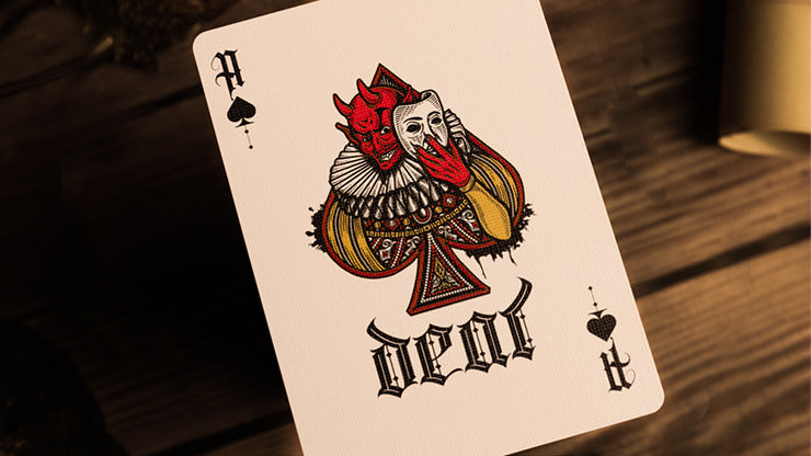 Deal with the Devil, Golden Contract UV Foiled Edition Playing Cards by Darkside Card Magic Co