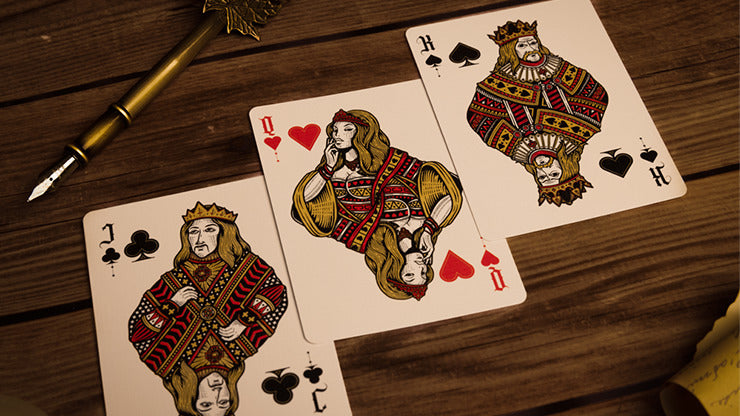 Deal with the Devil, Golden Contract UV Foiled Edition Playing Cards by Darkside Card Magic Co