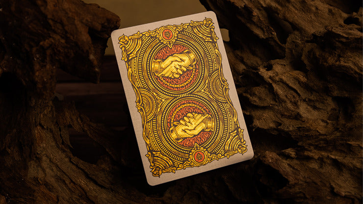 Deal with the Devil, Golden Contract UV Foiled Edition Playing Cards by Darkside Card Magic Co