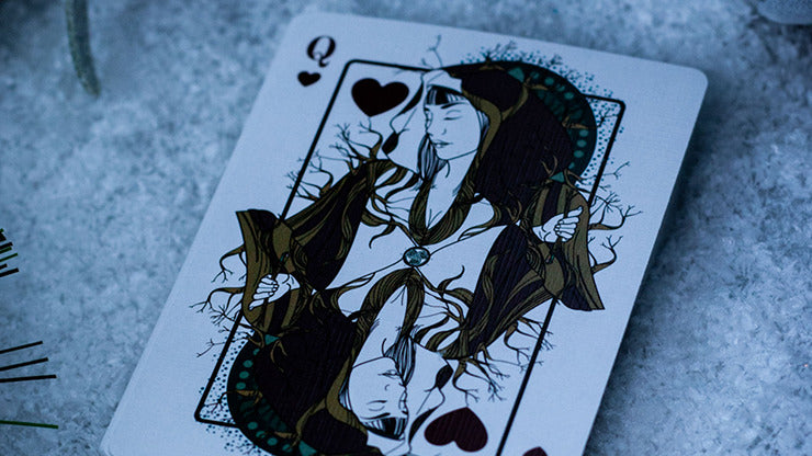 The Green Man Playing Cards, Winter by Jocu