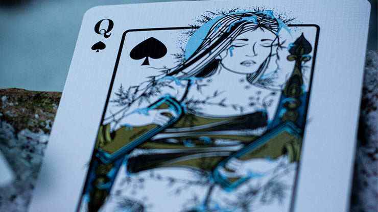 The Green Man Playing Cards, Winter by Jocu