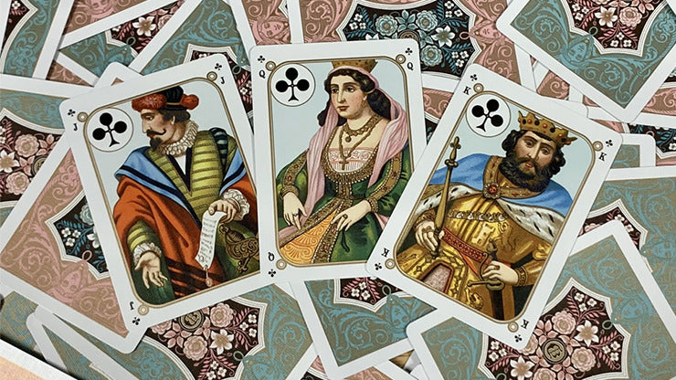 Gilded Four Continents, Blue Playing Cards