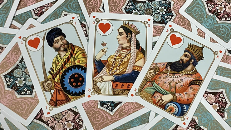 Gilded Four Continents, Blue Playing Cards