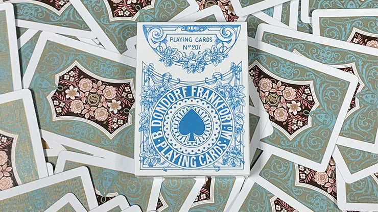 Gilded Four Continents, Blue Playing Cards