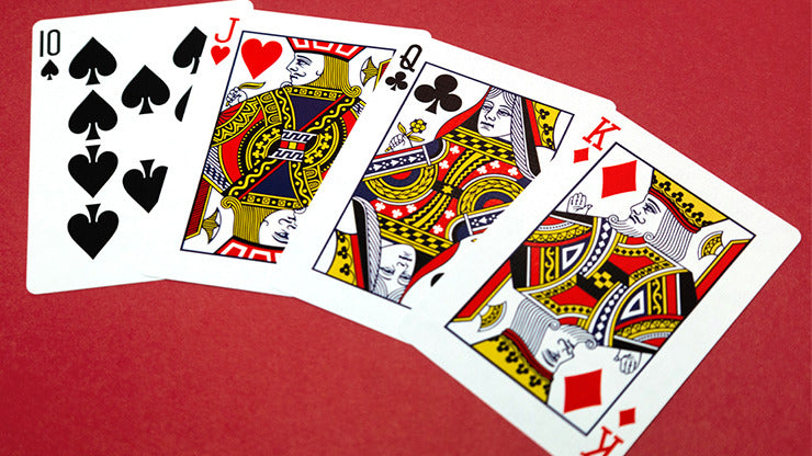 Butterfly Worker Marked Playing Cards, Red by Ondrej Psenicka