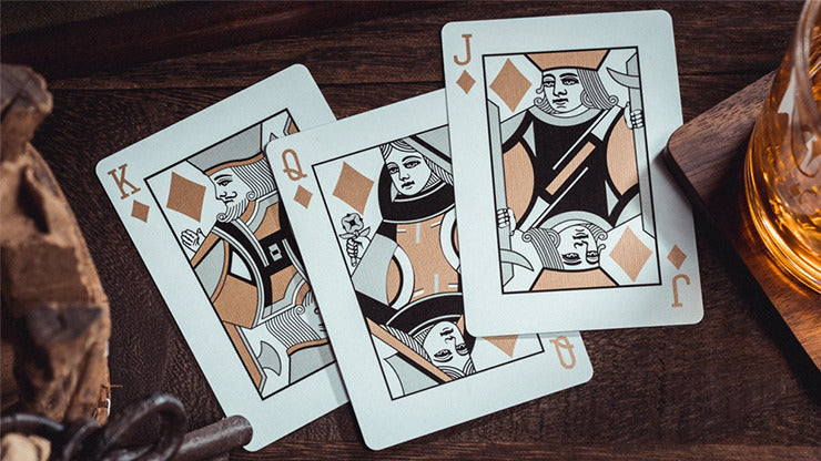 Smoke & Mirrors V8, Gold, Standard Edition Playing Cards by Dan & Dave