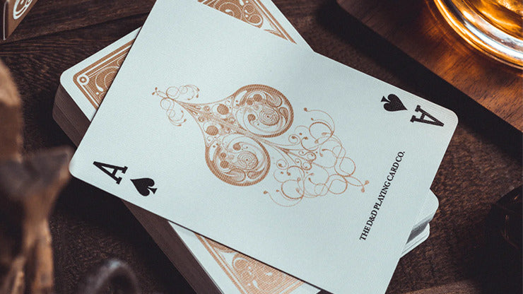Smoke & Mirrors V8, Gold, Standard Edition Playing Cards by Dan & Dave