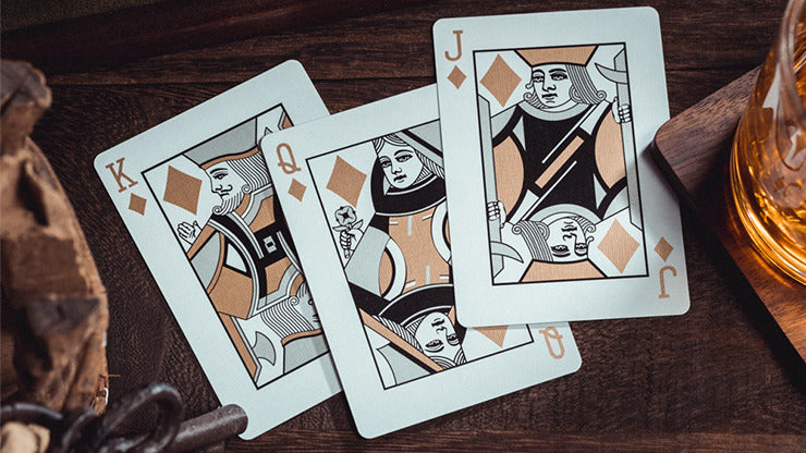 Smoke & Mirrors V8, Gold, Deluxe Edition Playing Cards by Dan & Dave