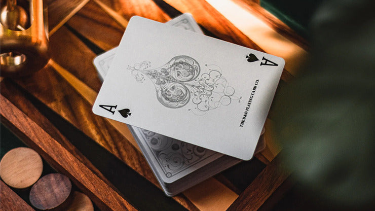 Smoke & Mirrors V8, Silver, Standard Edition Playing Cards by Dan & Dave