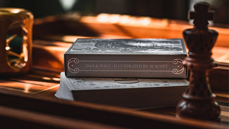 Smoke & Mirrors V8, Silver, Standard Edition Playing Cards by Dan & Dave