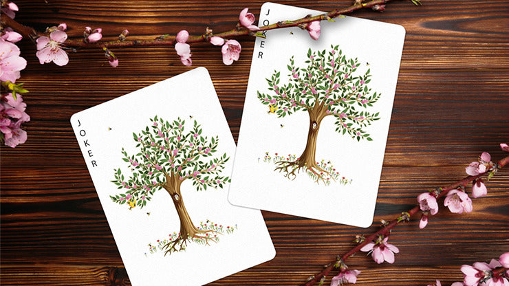 Leaves Summer Collector';s White, Number Seal Playing Cards by Dutch Card House Company