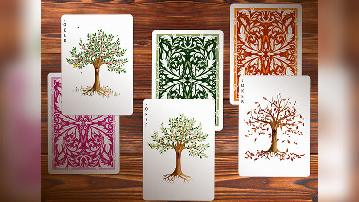 Leaves Summer Collector';s White, Number Seal Playing Cards by Dutch Card House Company