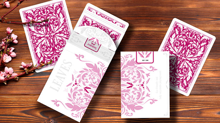 Leaves Summer Collector';s White, Number Seal Playing Cards by Dutch Card House Company