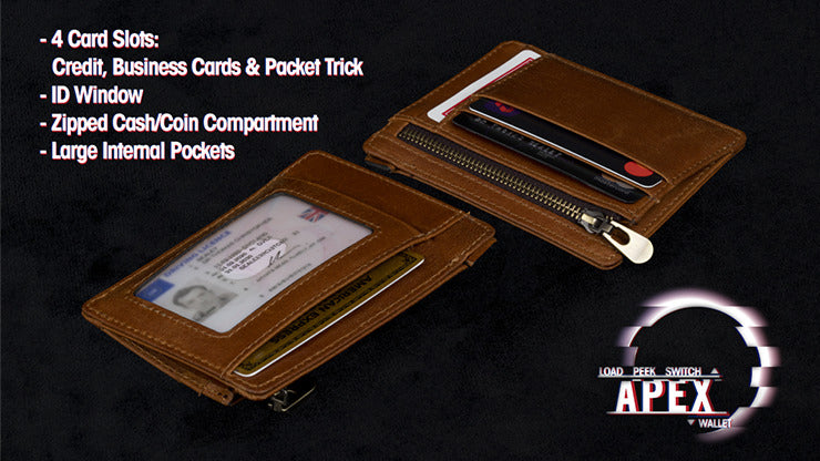 Apex Wallet Brown, Gimmick and Online instructions by Thomas Sealey