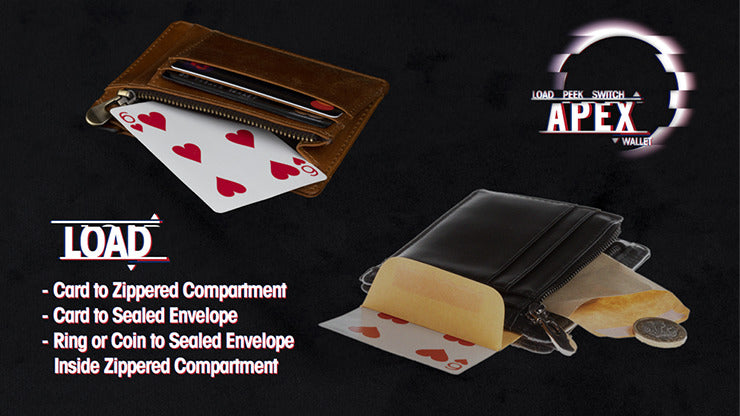 Apex Wallet Brown, Gimmick and Online instructions by Thomas Sealey