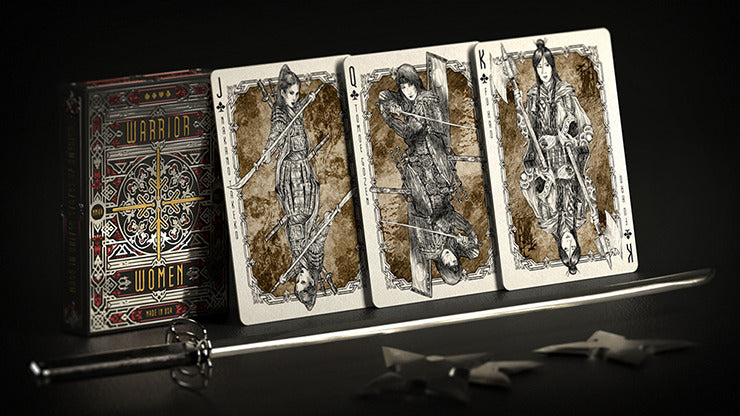Warrior Women, Gilded Playing Cards by Headless Kings