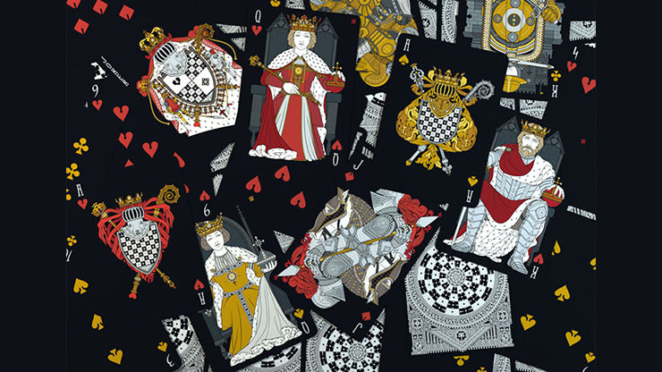 Kings Game White, NUMBERED SEAL Playing Cards