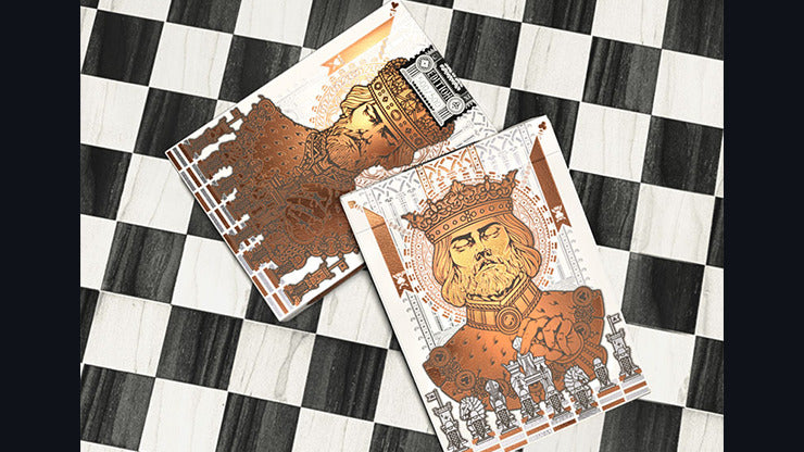 Kings Game White, NUMBERED SEAL Playing Cards
