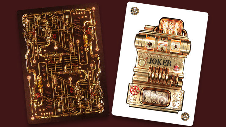 Victorian Steampunk, Silver Playing Cards