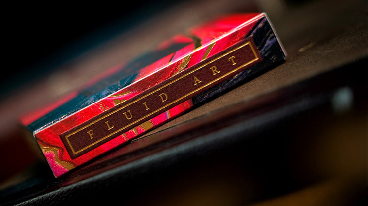 Fluid Art Red, Luxury Edition Playing Cards