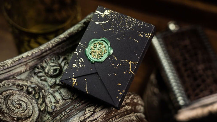 Fluid Art Green, Luxury Edition Playing Cards