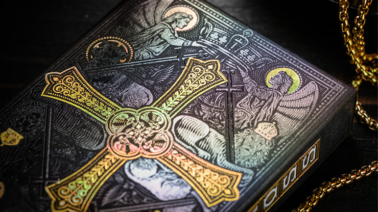 The Cross, Golden Grace Foiled Edition Playing Cards by Peter Voth x Riffle Shuffle
