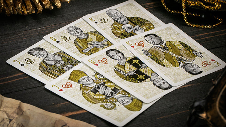 The Cross, Golden Grace Foiled Edition Playing Cards by Peter Voth x Riffle Shuffle