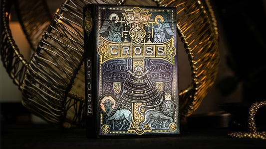 The Cross, Golden Grace Foiled Edition Playing Cards by Peter Voth x Riffle Shuffle