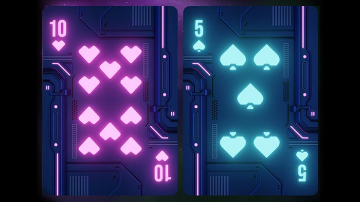 Bicycle Battlestar, blue seal, Starlight Gilded Playing Cards