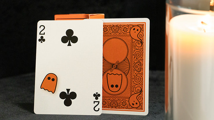 Bicycle Boo Back Playing Cards, Orange