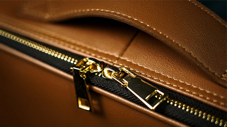 Luxury Genuine Leather Close-Up Bag, Tan by TCC