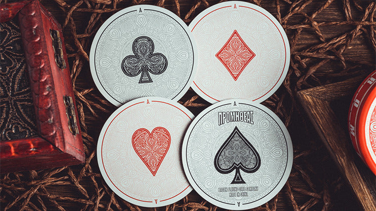 Prometheus Playing Cards, Circular Edition by Bacon Card Magic Company
