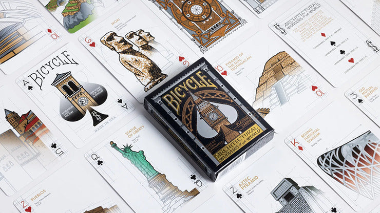 Bicycle Architectural Wonders Playing Cards by US Card Magic Co.