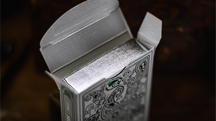 Emerald Wonder, Silver Gilded Playing Cards